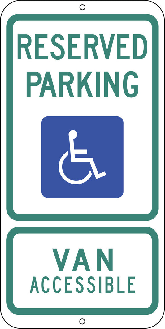 ZING Texas, Handicapped Parking Sign, 24X12 - official Zing product image 1