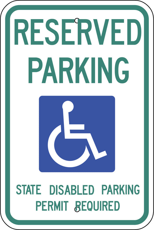ZING Washington, Handicapped Parking Sign, 18X12 - official Zing product image 1