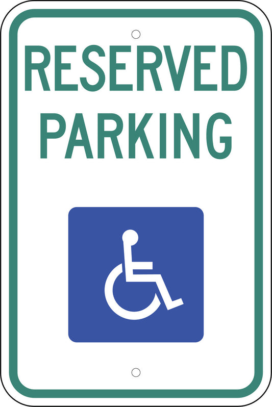 ZING Wyoming, Handicapped Parking Sign, 24X18 - official Zing product image 1