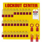 ZING Lockout Tagout Station, 28 Aluminum Padlocks - 2729