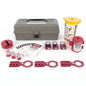 ZING Lockout Tagout Kit W/Aluminum Padlocks, 32 Components, Tool Box - 2734