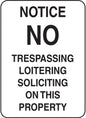ZING Security Sign, Notice Property 10X14 Al - official Zing product image 1