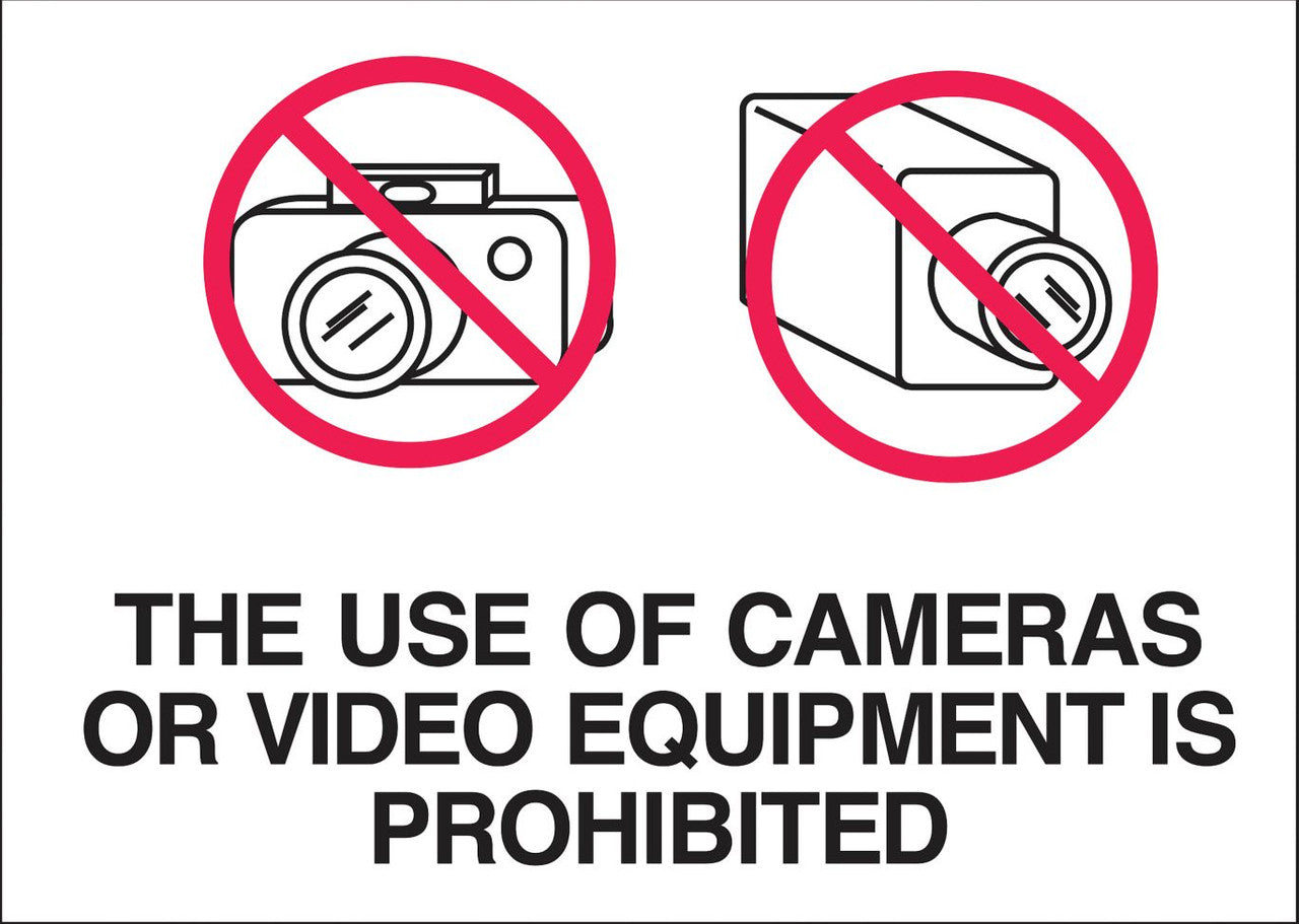 ZING Security Sign, No Video Equipment, 10X14 Al - official Zing product image 1