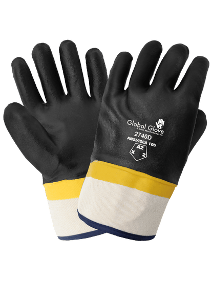 Global Glove - 2740D - Chemical Handling Gloves - cut level A2 - black