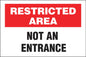 ZING Security Sign, Not An Entrance, 10X14, Al - official Zing product image 1