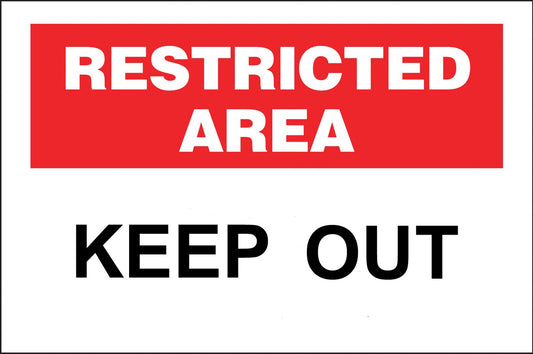 ZING Security Sign, Keep Out, 10X14, Al - official Zing product image 1