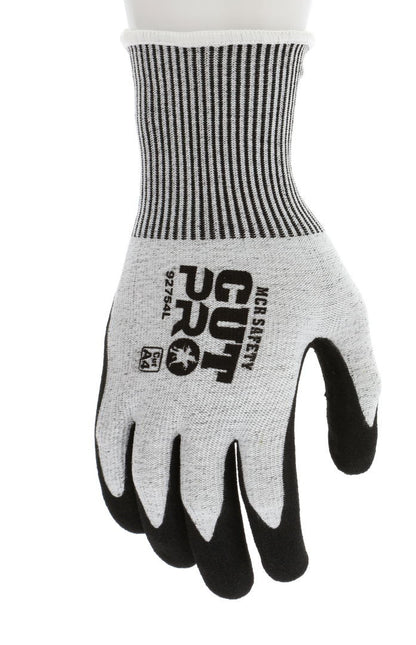 VP92754 - Vending Packaged - MCR Safety CutPro® - 13 Gauge HyperMax® HPPE Shell - Cut Resistant Work Gloves - Double Coated Black Nitrile Outer Coating Absorbs Oils and Aids Grip - Inner Coating Repels Oils and Liquids