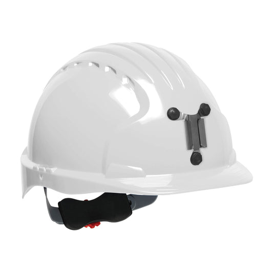 PIP JSP 280-EV6151M Standard Brim Mining Hard Hat with HDPE Shell, 6-Point Polyester Suspension and Wheel Ratchet Adjustment