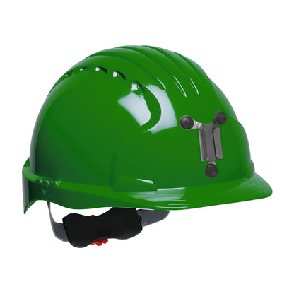 PIP JSP 280-EV6151M Standard Brim Mining Hard Hat with HDPE Shell, 6-Point Polyester Suspension and Wheel Ratchet Adjustment