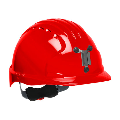 PIP JSP 280-EV6151M Standard Brim Mining Hard Hat with HDPE Shell, 6-Point Polyester Suspension and Wheel Ratchet Adjustment