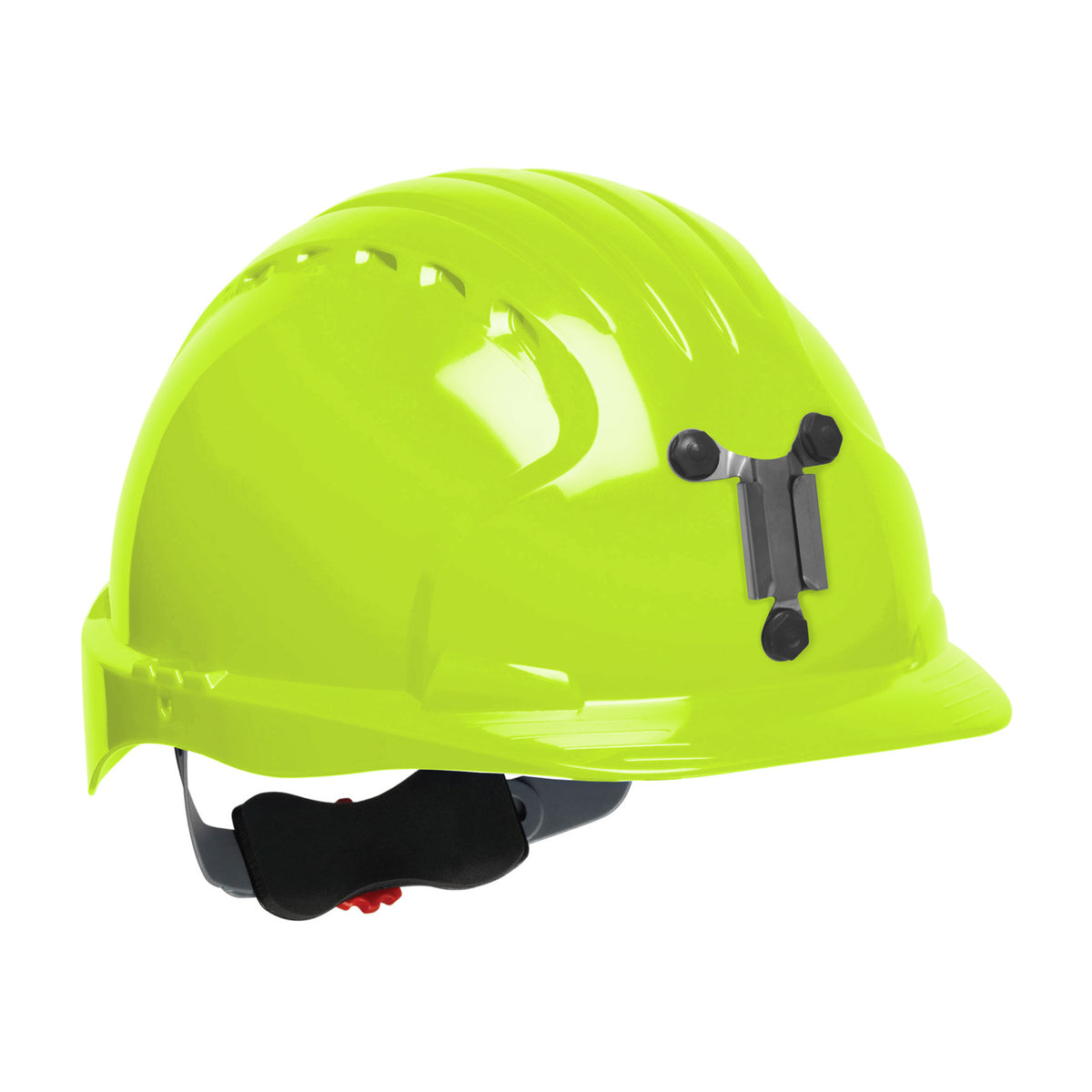 PIP JSP 280-EV6151M Standard Brim Mining Hard Hat with HDPE Shell, 6-Point Polyester Suspension and Wheel Ratchet Adjustment