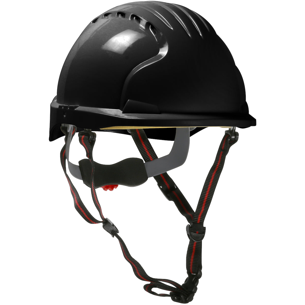 JSP 280-EV6151-CH – EVO® 6151 Ascend™ Standard Brim Safety Helmet with HDPE Shell, 4-Point Chinstrap, 6-Point Suspension and Wheel Ratchet Adjustment.