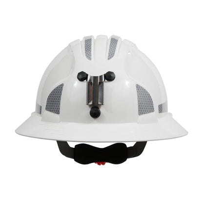 PIP JSP 280-EV6161MCR2 Full Brim Mining Hard Hat with HDPE Shell, 6-Point Polyester Suspension, Wheel Ratchet Adjustment and CR2 Reflective Kit