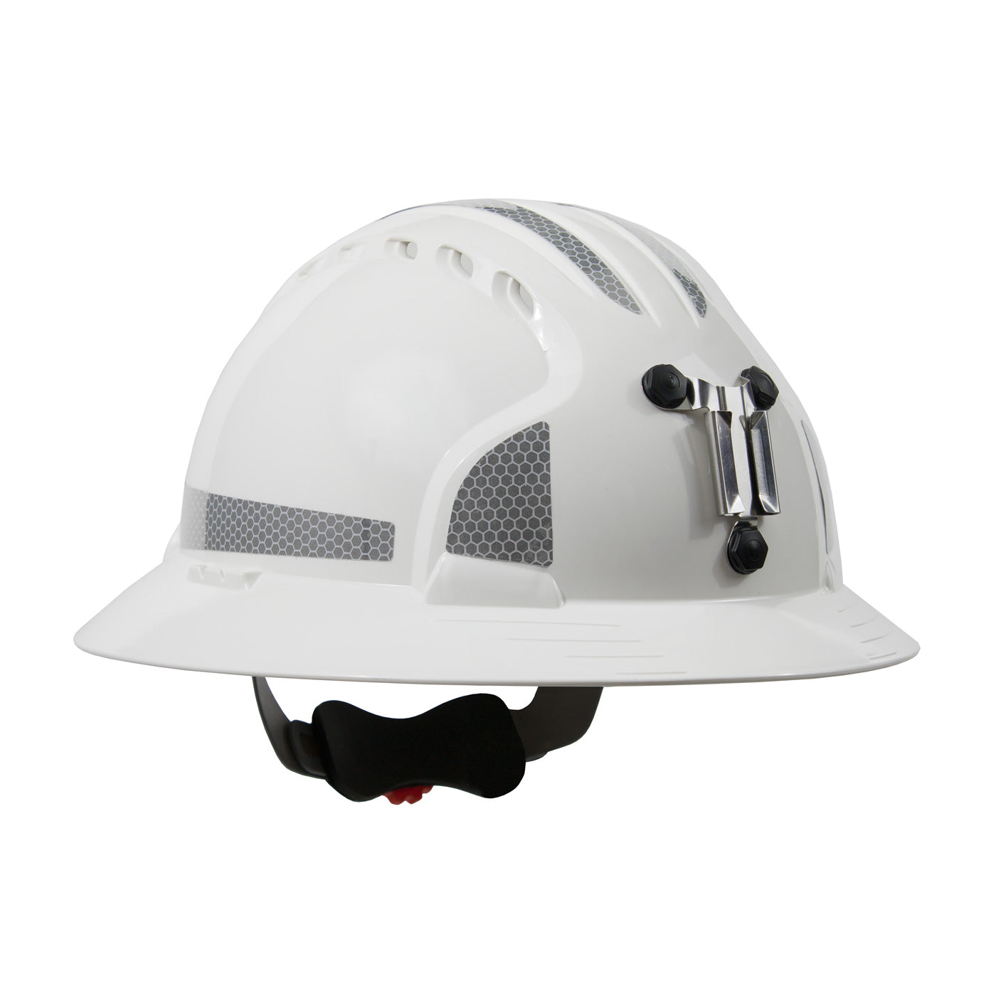 PIP JSP 280-EV6161MCR2 Full Brim Mining Hard Hat with HDPE Shell, 6-Point Polyester Suspension, Wheel Ratchet Adjustment and CR2 Reflective Kit
