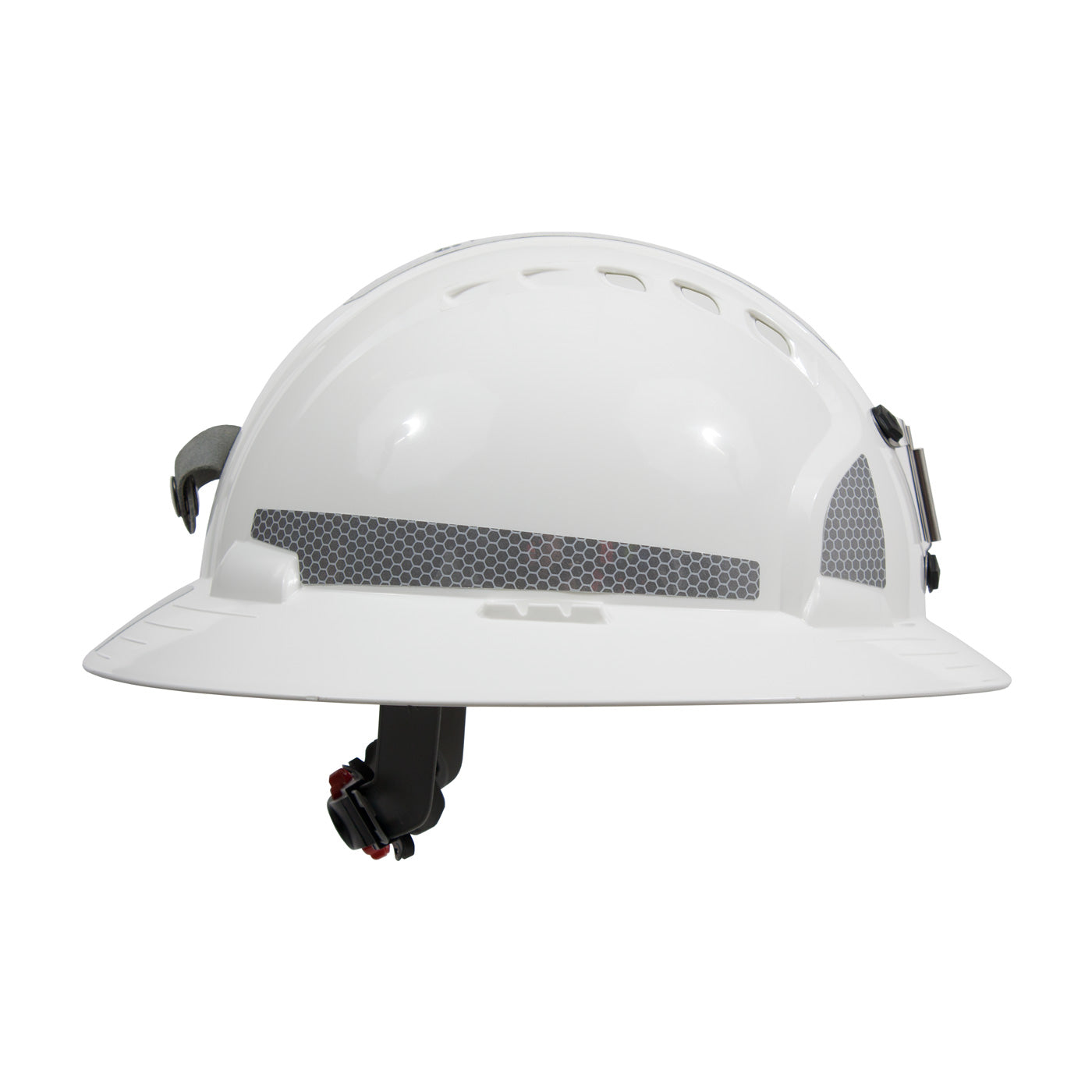 PIP JSP 280-EV6161MCR2 Full Brim Mining Hard Hat with HDPE Shell, 6-Point Polyester Suspension, Wheel Ratchet Adjustment and CR2 Reflective Kit