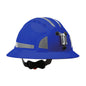 PIP JSP 280-EV6161MCR2 Full Brim Mining Hard Hat with HDPE Shell, 6-Point Polyester Suspension, Wheel Ratchet Adjustment and CR2 Reflective Kit