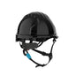 JSP 280-EV6252SV-CH – Vented, Short Brim Safety Helmet with HDPE Shell, 4-Point Chinstrap, 6-Point Suspension and Wheel Ratchet Adjustment