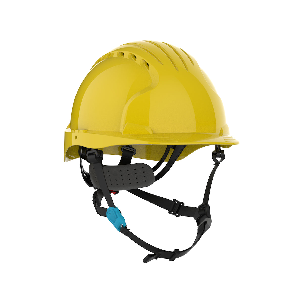 PIP JSP 280-EV6252V-CH Vented, Cap Style Safety Helmet with HDPE Shell, 4-Point Chinstrap, 6-Point Suspension and Wheel Ratchet Adjustment