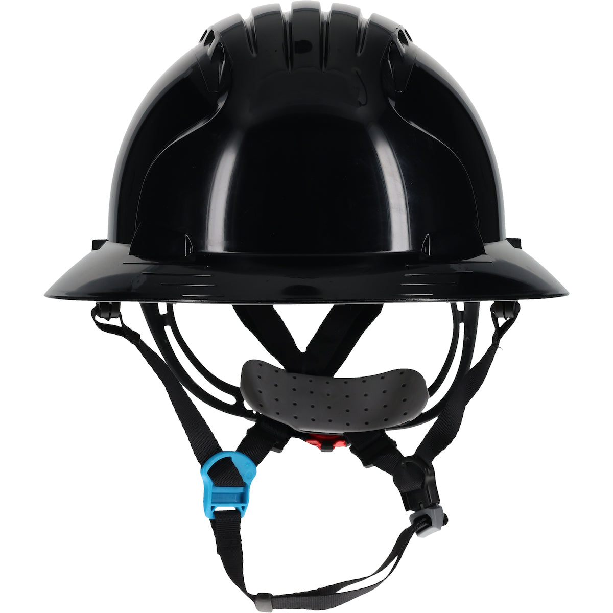 JSP 280-EV6262-CH – Full Brim Safety Helmet with HDPE Shell, 4-Point Chinstrap, 6-Point Suspension and Wheel Ratchet Adjustment