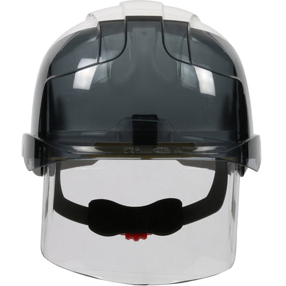 PIP JSP 280-EVSV Type I, Vented Industrial Safety Helmet with Lightweight ABS Shell, Integrated ANSI Z87.1 Faceshield, 6-Point Polyester Suspension an