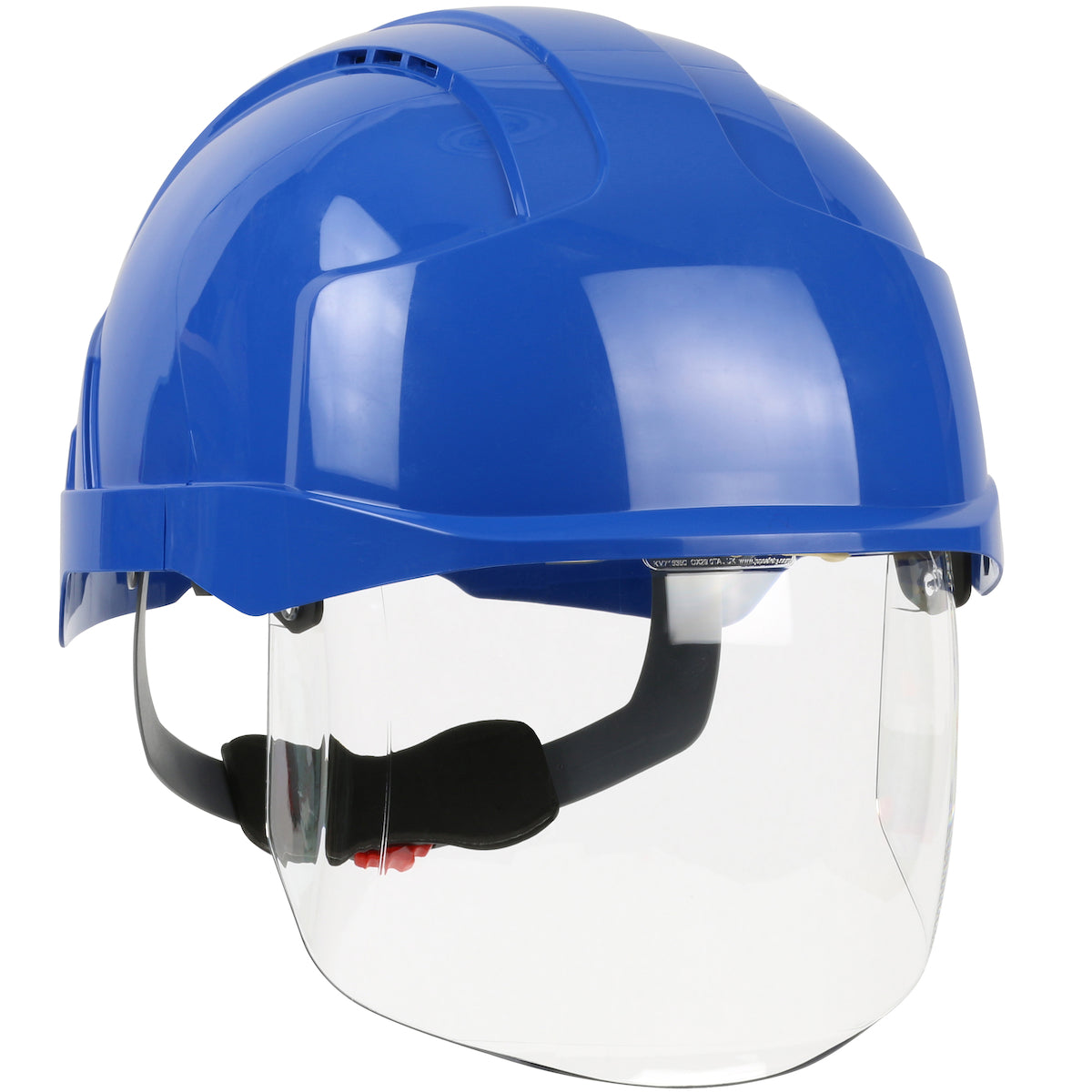 PIP JSP 280-EVSV Type I, Vented Industrial Safety Helmet with Lightweight ABS Shell, Integrated ANSI Z87.1 Faceshield, 6-Point Polyester Suspension an