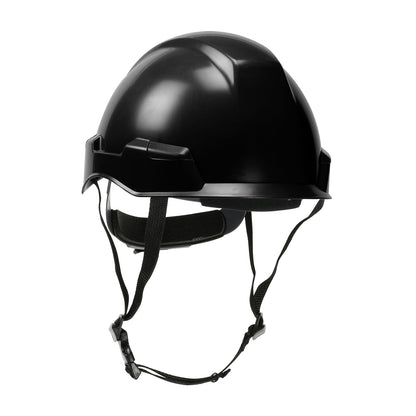Dynamic 280-HP142R – Industrial Climbing Helmet with Polycarbonate / ABS Shell, Hi-Density Foam Impact Liner, Nylon Suspension, Wheel Ratchet Adjustment and 4-Point Chin Strap