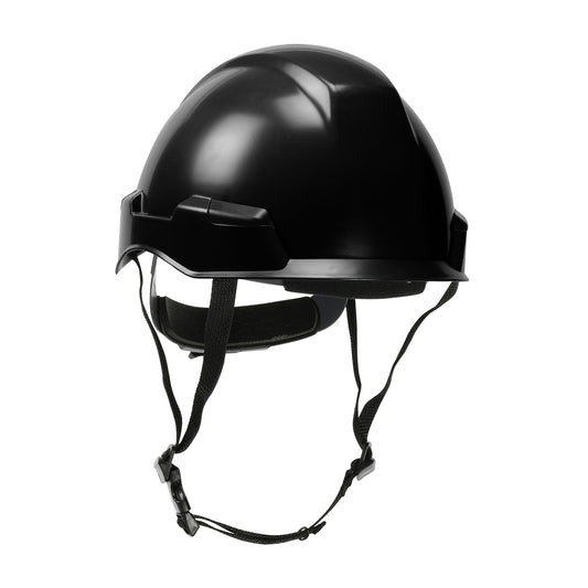 Dynamic 280-HP142R – Industrial Climbing Helmet with Polycarbonate / ABS Shell, Hi-Density Foam Impact Liner, Nylon Suspension, Wheel Ratchet Adjustment and 4-Point Chin Strap