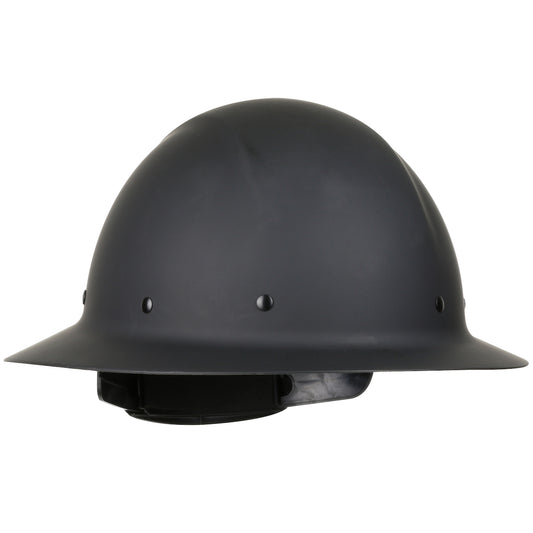 PIP 280-HP1481R – Full Brim Smooth Dome Hard Hat with Fiberglass Resin Shell, 8-Point Riveted Textile Suspension and Wheel-Ratchet Adjustment