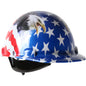 Dynamic 280-HP341R-USA – Cap Style Smooth Dome Hard Hat with HDPE Shell, 4-Point Textile Suspension, Graphic Wrap and Wheel-Ratchet Adjustment