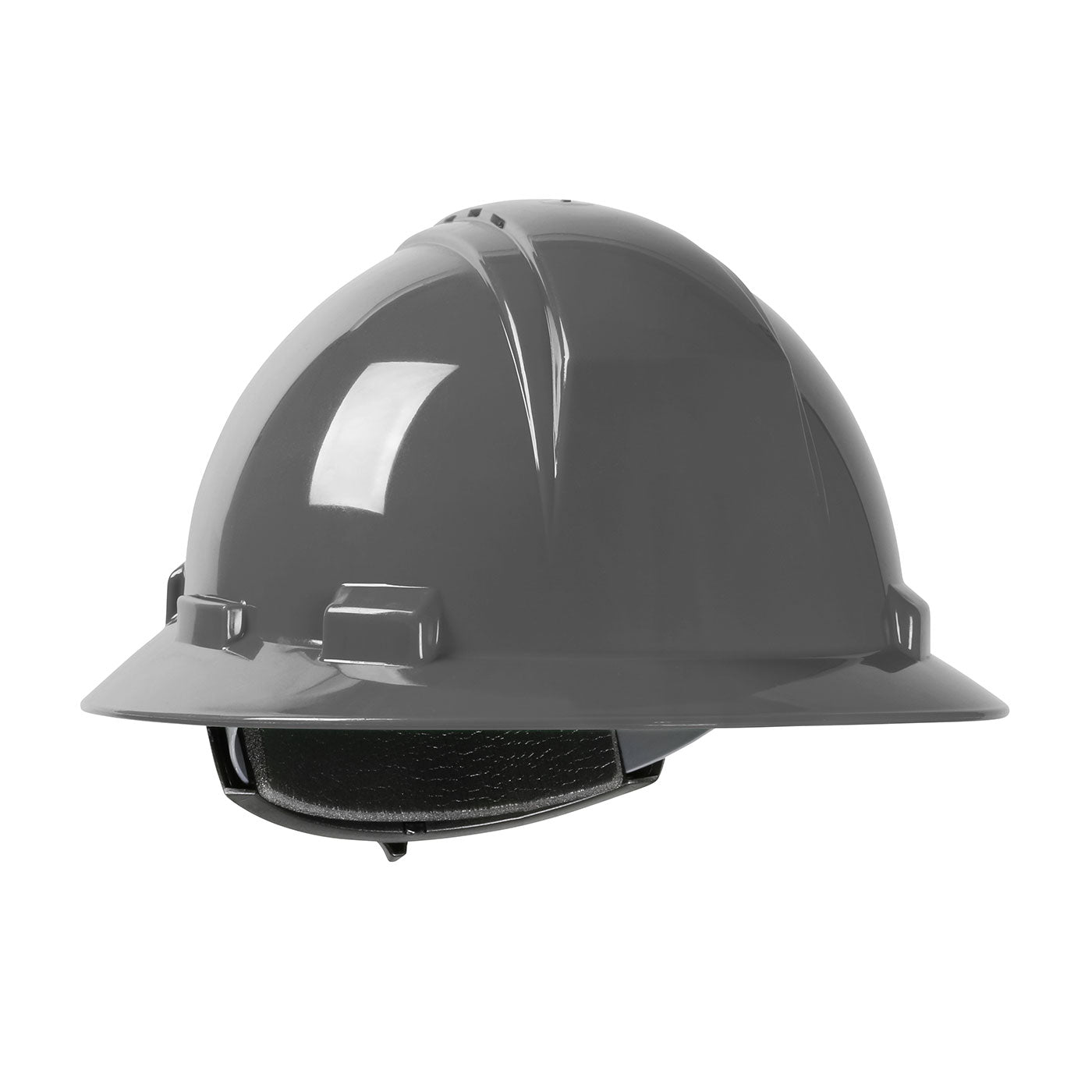 Dynamic 280-HP641RV – Vented, Full Brim Hard Hat with HDPE Shell, 4-Point Textile Suspension and Wheel Ratchet Adjustment