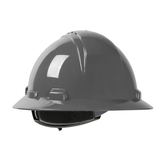 Dynamic 280-HP641RV – Vented, Full Brim Hard Hat with HDPE Shell, 4-Point Textile Suspension and Wheel Ratchet Adjustment