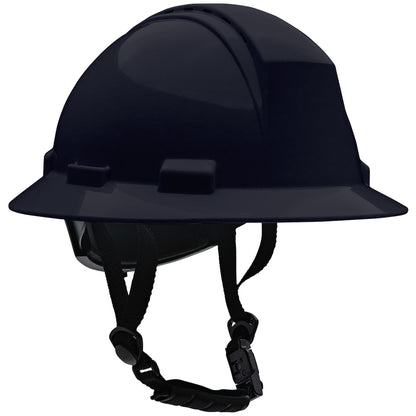Dynamic 280-HP642RVM-CH – ANSI Type II Full Brim Safety Helmet with HDPE Shell Vented and Mips® Brain Protection System, 4-Point Textile Suspension, Wheel Ratchet Adjustment and 4-Point Chinstrap