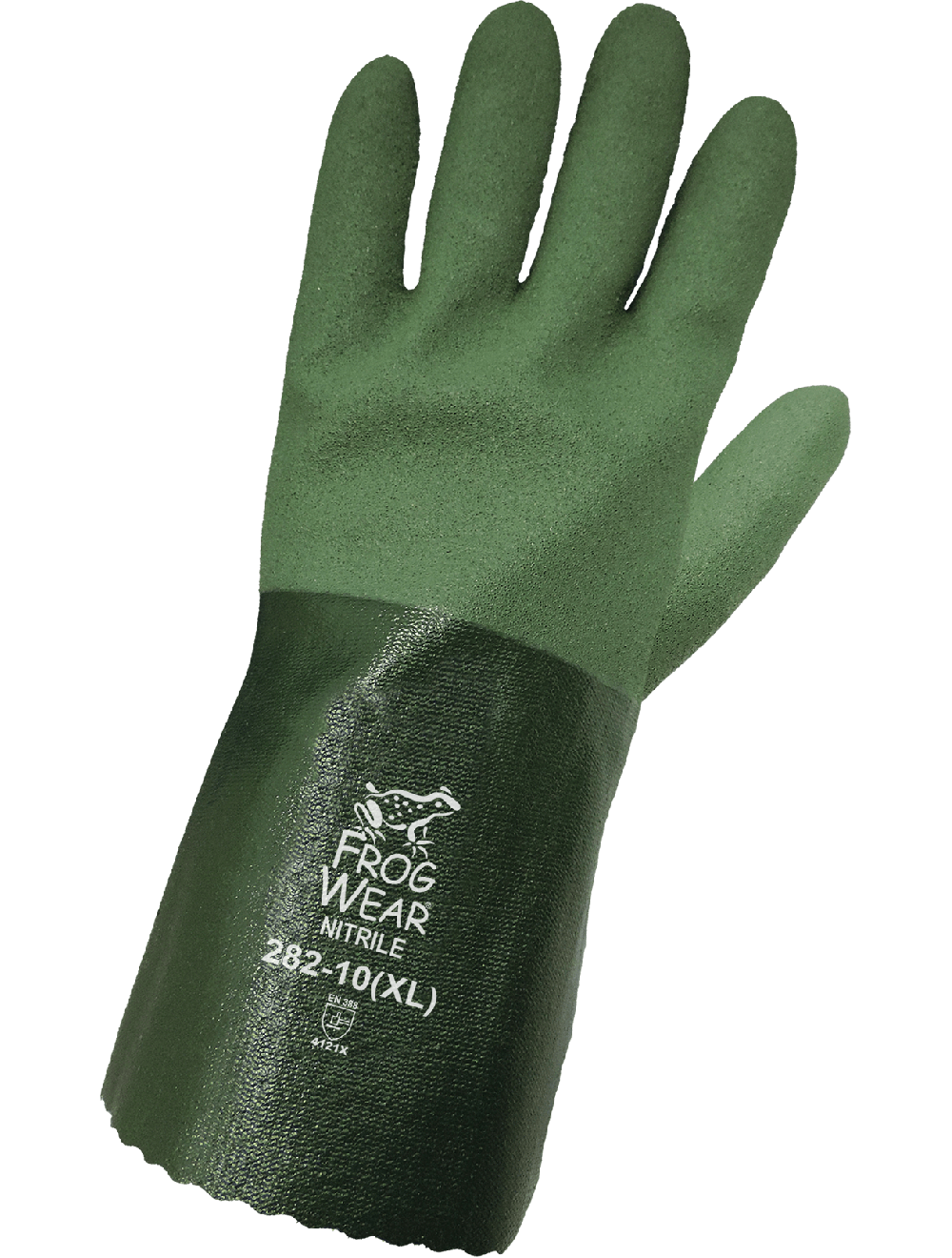 FrogWear® 282 Chemical Handling Gloves - nitrile - tan