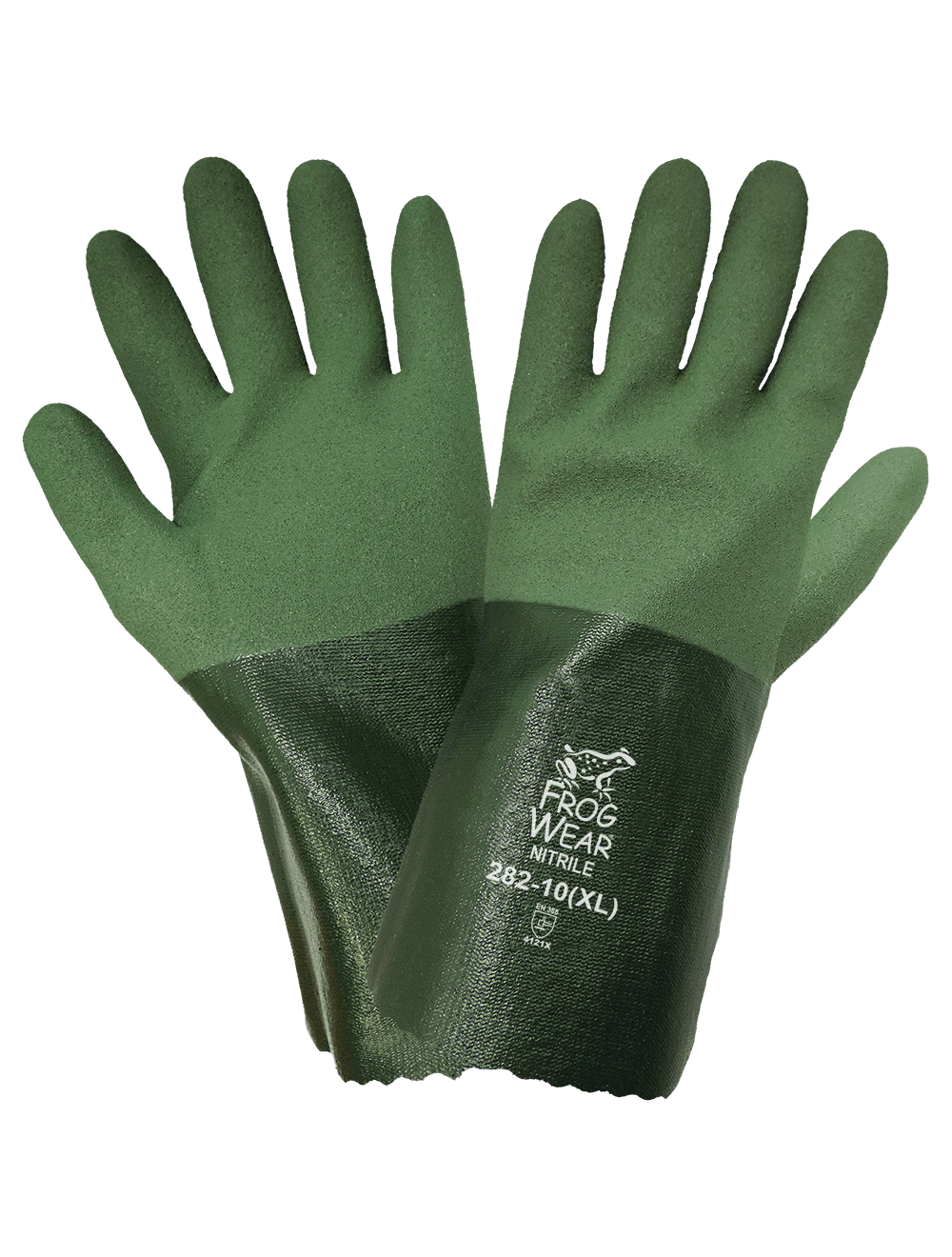 FrogWear® - 282 - Gloves - nitrile coating - green