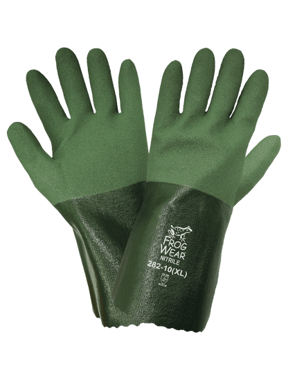 FrogWear® - 282 - Gloves - nitrile coating - green