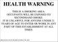 ZING Smoking Permitted, Arkansas, 10X14, Pl - 2847