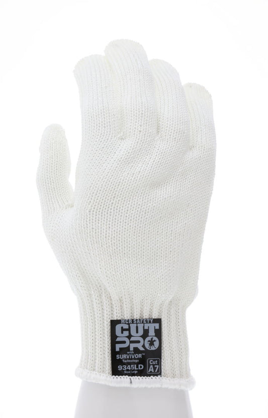 9345D - MCR Safety Survivor™ - 7 Gauge Cut Resistant Work Gloves - Light Weight, Cool and Ambidextrous Gloves - FDA Accepted Materials can be used as Kitchen Cut Resistant Gloves