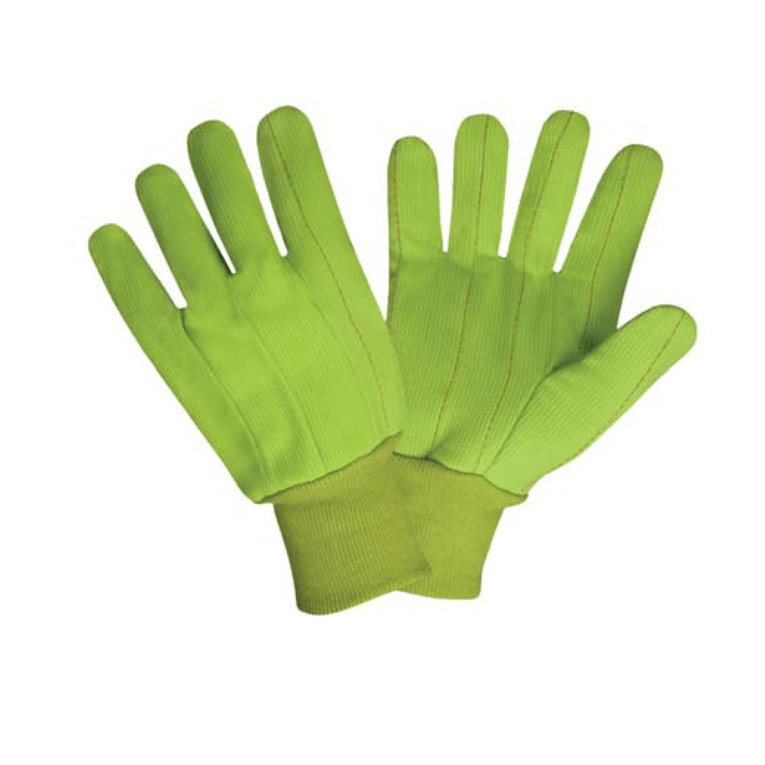 Cordova HI-VIS Lime Double Palm, 100% Cotton Cor #2850CD