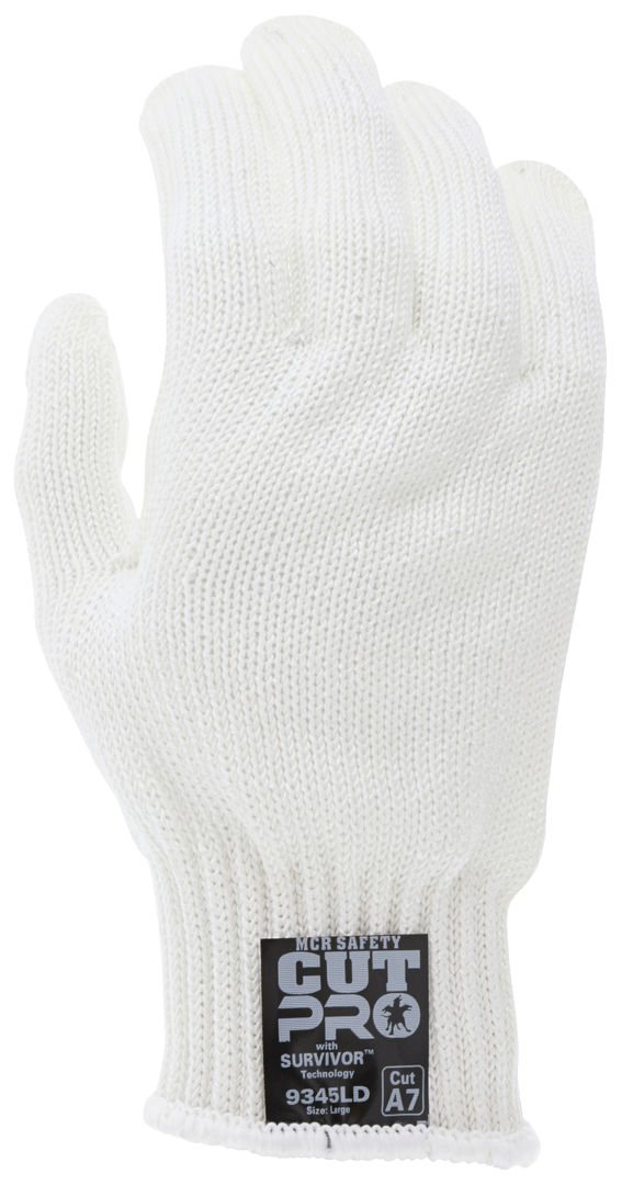 9345D - MCR Safety Survivor™ - 7 Gauge Cut Resistant Work Gloves - Light Weight, Cool and Ambidextrous Gloves - FDA Accepted Materials can be used as Kitchen Cut Resistant Gloves