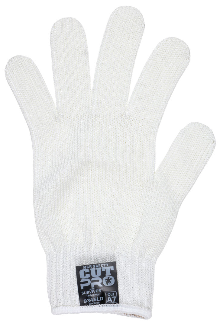 9345D - MCR Safety Survivor™ - 7 Gauge Cut Resistant Work Gloves - Light Weight, Cool and Ambidextrous Gloves - FDA Accepted Materials can be used as Kitchen Cut Resistant Gloves