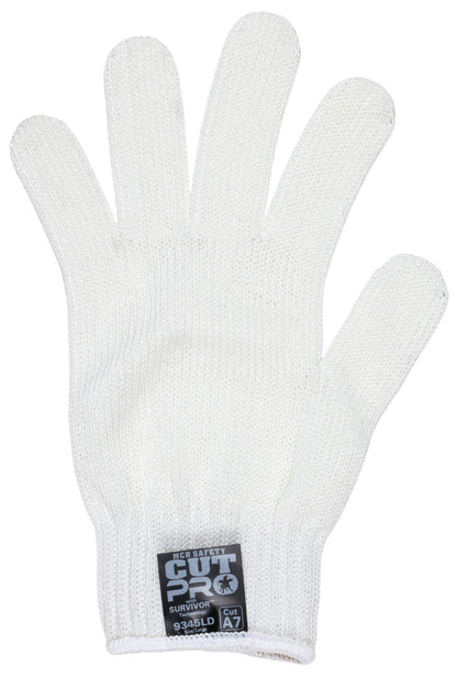 9345D - MCR Safety Survivor™ - 7 Gauge Cut Resistant Work Gloves - Light Weight, Cool and Ambidextrous Gloves - FDA Accepted Materials can be used as Kitchen Cut Resistant Gloves