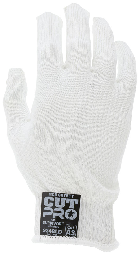 9348D - MCR Safety Survivor™ - 13 Gauge Cut Resistant Work Gloves - Lightweight, Cool and Ambidextrous Gloves - FDA Approved Materials can be used as Kitchen Cut Resistant Gloves