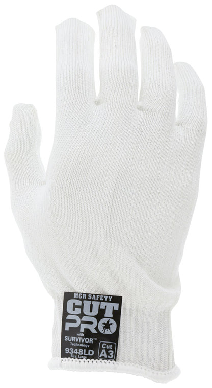 9348D - MCR Safety Survivor™ - 13 Gauge Cut Resistant Work Gloves - Lightweight, Cool and Ambidextrous Gloves - FDA Approved Materials can be used as Kitchen Cut Resistant Gloves