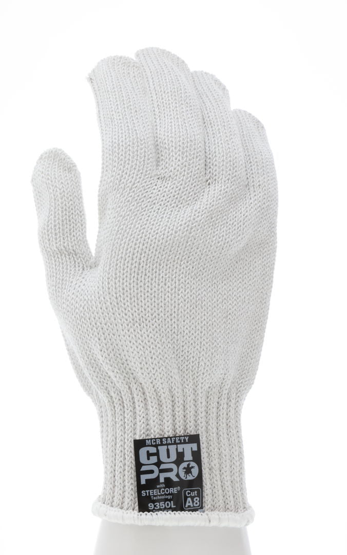 9350 - MCR Safety Steelcore® ll - 7 Gauge Regular Weight - Cut Resistant Work Gloves - Polyester Wrapped Stainless Steel - Ambidextrous Gloves - FDA Accepted Materials Allow These Gloves to be used as Kitchen Gloves