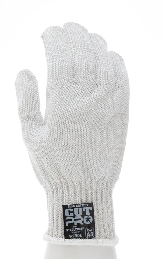 9350 - MCR Safety Steelcore® ll - 7 Gauge Regular Weight - Cut Resistant Work Gloves - Polyester Wrapped Stainless Steel - Ambidextrous Gloves - FDA Accepted Materials Allow These Gloves to be used as Kitchen Gloves