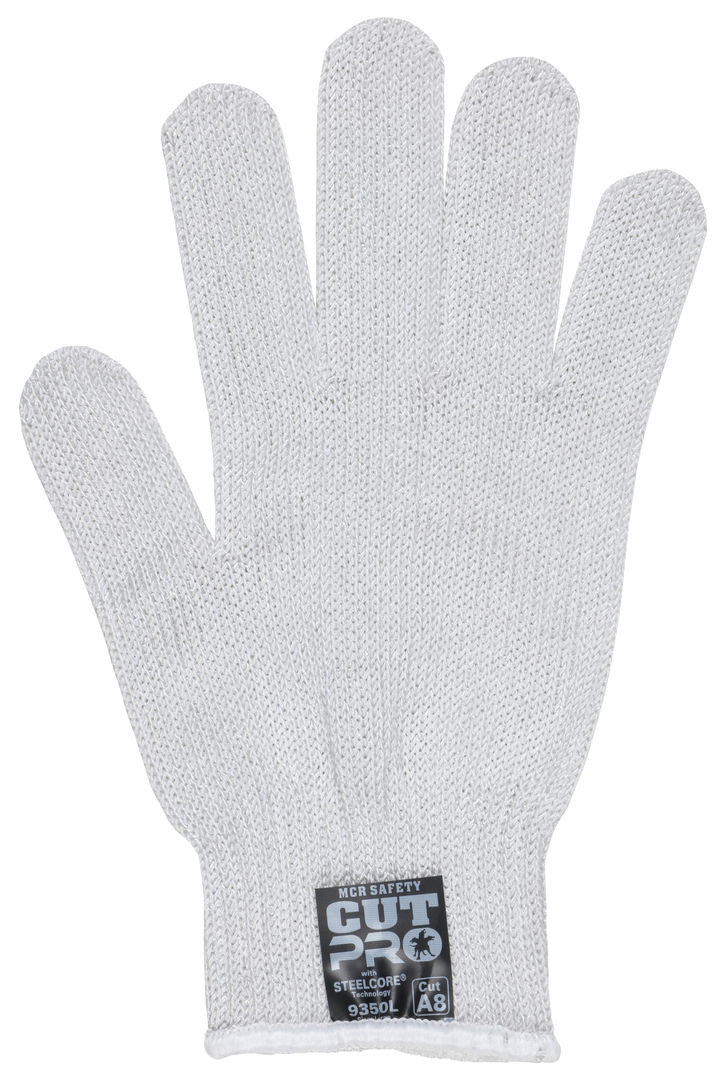 9350 - MCR Safety Steelcore® ll - 7 Gauge Regular Weight - Cut Resistant Work Gloves - Polyester Wrapped Stainless Steel - Ambidextrous Gloves - FDA Accepted Materials Allow These Gloves to be used as Kitchen Gloves