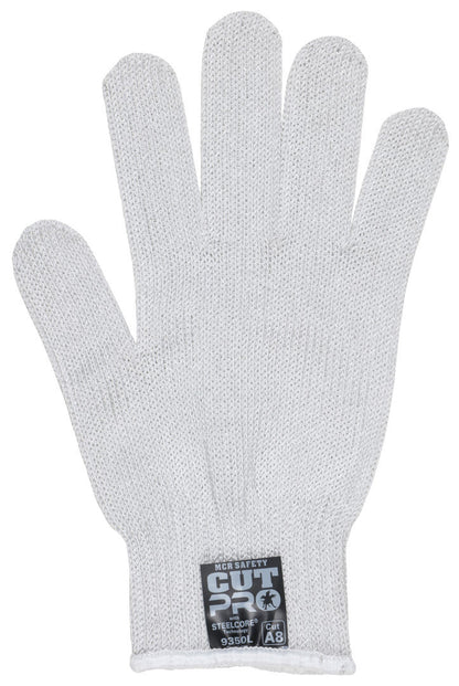 9350 - MCR Safety Steelcore® ll - 7 Gauge Regular Weight - Cut Resistant Work Gloves - Polyester Wrapped Stainless Steel - Ambidextrous Gloves - FDA Accepted Materials Allow These Gloves to be used as Kitchen Gloves
