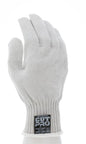 9381 - MCR Safety Steelcore® ll - 7 Gauge Cut Resistant Work Gloves - Polyester Wrapped Stainless Steel - PVC Blocks on One Side - FDA Accepted Materials Allow These Gloves to be used as Kitchen Gloves