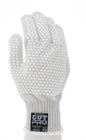 9382XL - MCR Safety Steelcore® ll 7-Gauge Cut Resistant Work Gloves Polyester Wrapped Stainless Steel PVC Blocks on Two Sides FDA-accepted materials allow these gloves to be used as kitchen cut-resistant gloves