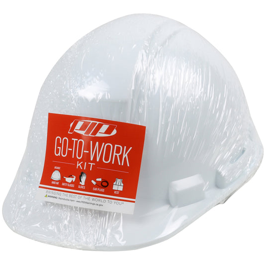PIP 289-GTW-HP241 – Pre-Packed PPE Kit, HP241 Hat, Safety Eyewear, Earplugs, Gloves and Vest